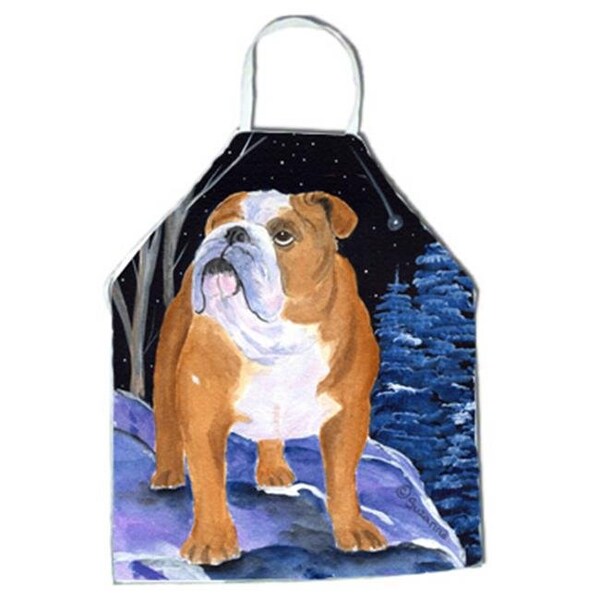Carolines Treasures Carolines Treasures SS8405APRON Starry Night English Bulldog Apron - 27 x 31 in. SS8405APRON - main